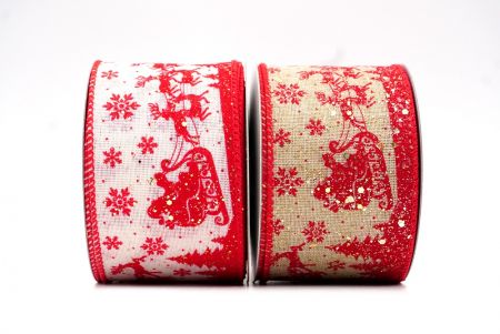 Santa's Sleigh and Reindeer Ribbon